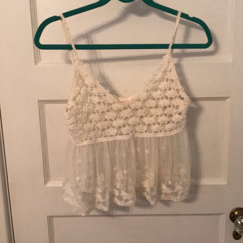 Crochet and Lace Crop Top